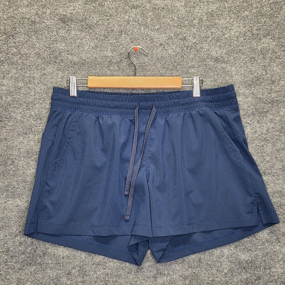Athlux Shorts Men Large Blue Lined 5 Inch Running Athletic Drawstring Gym Tennis